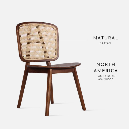 [SALE] Willow Rattan Dining Chair W52