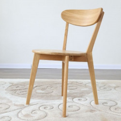 LENA Dining Chair W42 Walnut Brown [In Stock x 2]