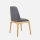 Fin Armless Dining Chair, Ash