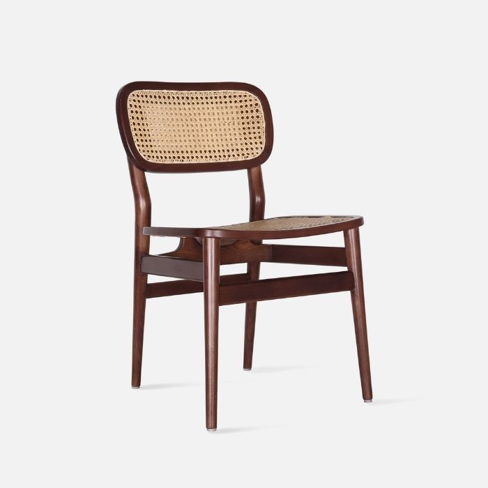 SEN Rattan Dining Chair, Walnut Brown