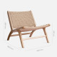 George Lounge Chair (Armless), Full-gain leather