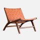 George Lounge Chair (Armless), Full-gain leather