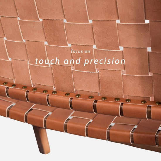 George Lounge Chair (Armless), Full-gain leather