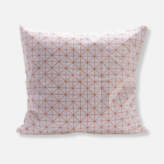 Geo origami pillow-M Orange [SALE] [Stock x1]