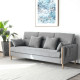 Macaron Sofa II, Oak with Light Grey Fabric Macaron Sofa II, Oak with Light Grey Fabric