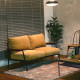 Industrial Metal Sofa 2S, Blue Jean Industrial Metal Sofa 2S, Blue Jean