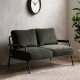 Industrial Metal Sofa 3S, Blue Jean