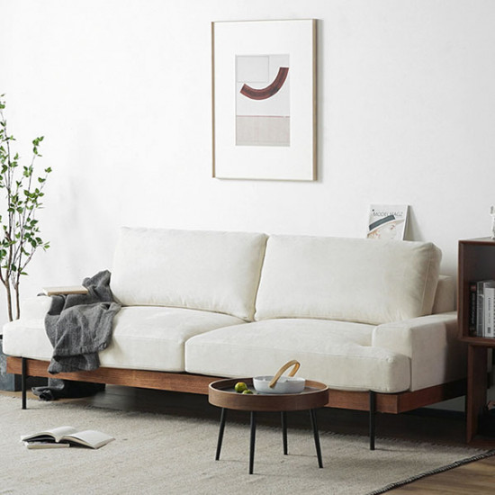 Nadine Frame Sofa, Walnut Frame, L-SHAPE