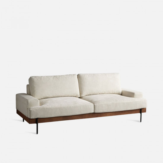 Nadine Frame Sofa, Walnut, L180-L238