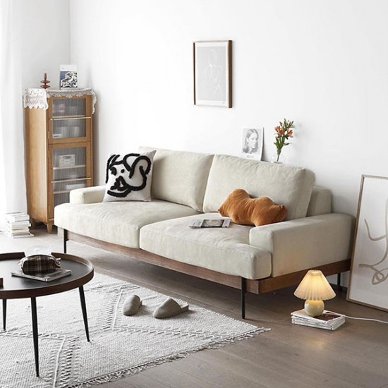 Nadine Frame Sofa, Oak Frame, L-SHAPE Nadine Frame Sofa, Oak Frame, L-SHAPE