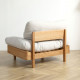 Cloud Sofa, L110 one seater, Walnut/Cherrywood