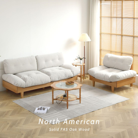 Cloud Sofa, L110 one seater, Walnut/Cherrywood Cloud Sofa, L110 one seater, Walnut/Cherrywood