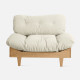 Cloud Sofa, L110 one seater, Oak Cloud Sofa, L110 one seater, Oak