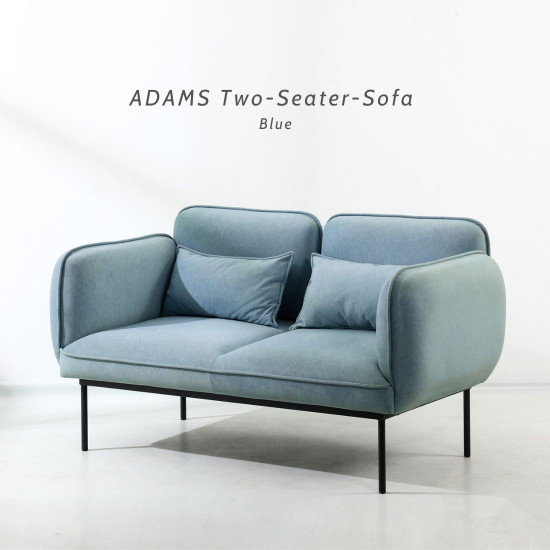 ADAMS Two-Seater-Sofa, Light Grey [SALE]