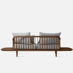 Willow Sofa with sidetable, Walnut Brown