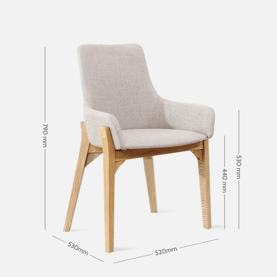 [SALE] Solo Chair, W52, Walnut