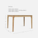  [Sale] DANA Dining Table L120-L180, Oak  