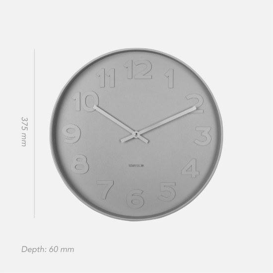 Wall Clock Mr. Beige Numbers, Soft Beige [SALE]