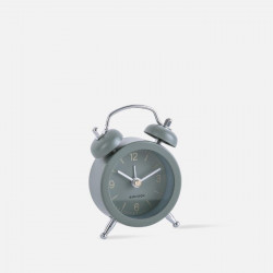 Alarm clock Mini Twin Bell assorted - Moss Blue