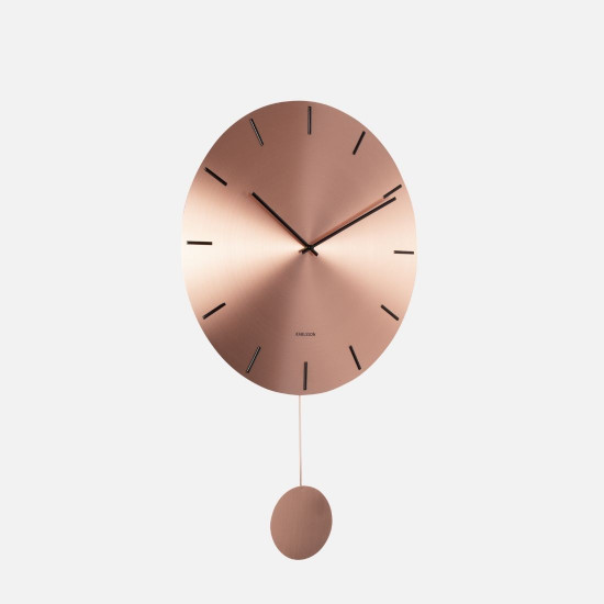 Wall Clock Impressive Pendulum, Copper [Display x1]