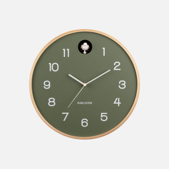 Cuckoo Wall Clock, Green [SALE]