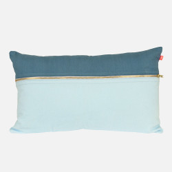 Cushion Duo Tone brushed twill blue