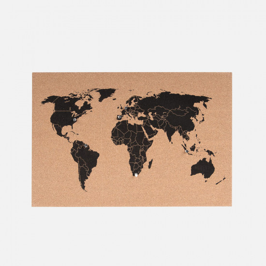 Corkboard World Map