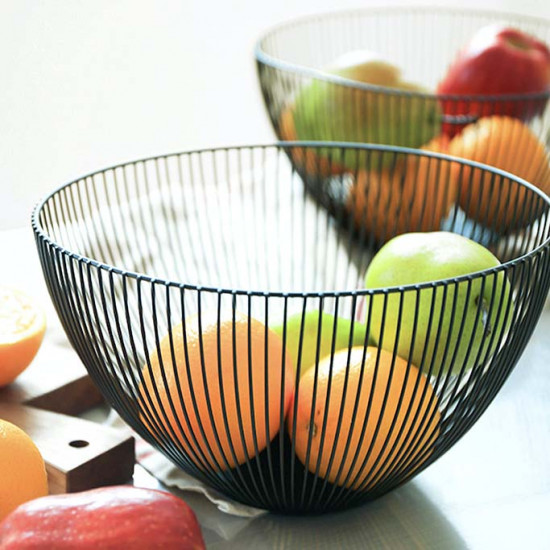 Fruit Bowl, Black Fruit Bowl, Black