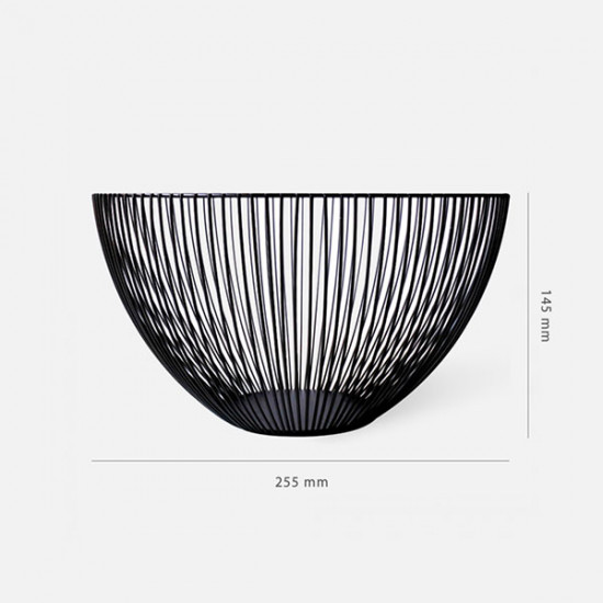 Fruit Bowl, Black Fruit Bowl, Black