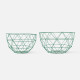 Fruit Bowl Set Linea - Pine Green