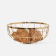 Fruit basket Open Grid metal gold plated Fruit basket Open Grid metal gold plated