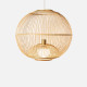 Handmade Bamboo Round Pendant, D60