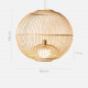 Handmade Bamboo Round Pendant, D60