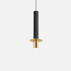 [DISPLAY] COMLY Black Concrete Hanging Pole with Brass