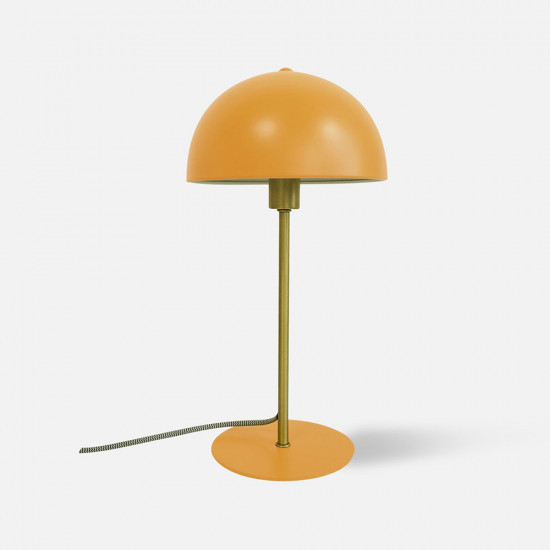 Table lamp Bonnet metal curry yellow