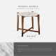 STORA Marble Coffee Table, Walnut Leg [Stock x1]
