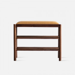 DANDY Bench with Shoe Shelf L60, Walnut