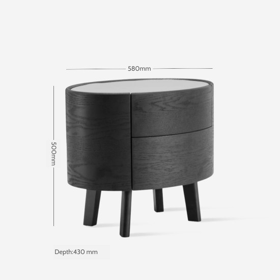 NOVA Round Bedside Table NOVA Round Bedside Table