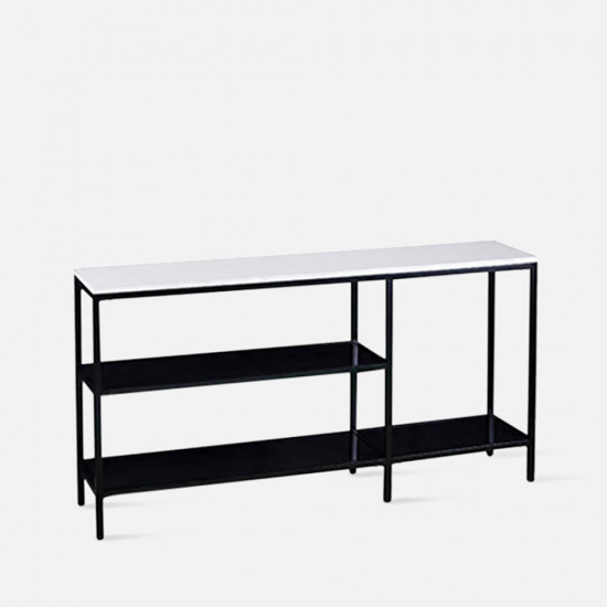 SIMP Grid Shelf with Natural Sintered Stone Top SIMP Grid Shelf with Natural Sintered Stone Top