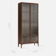 DANDY Bookshelf V.2 H180, Natural Walnut DANDY Bookshelf V.2 H180, Natural Walnut