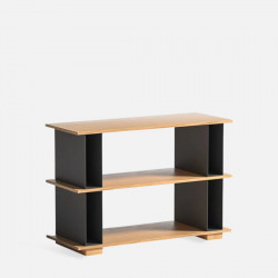 VIGGO Metal Shelf 2 layers, Oak, H69