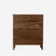 [SALE] DANA Chest of Drawers W80, Walnut