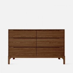 DANA Chest of Drawers 6D, W125, Walnut [SALE]