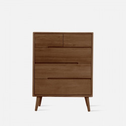ZIPLINE Chest of Drawers W70, Walnut [SALE]