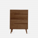 ZIPLINE Chest of Drawers W70, Walnut