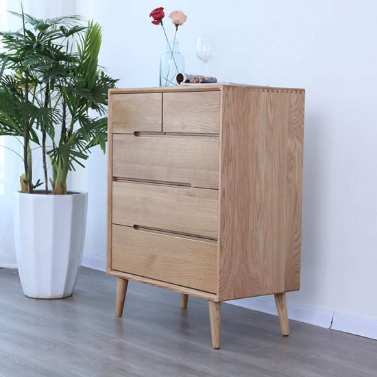 ZIPLINE Chest of Drawers W70, Walnut