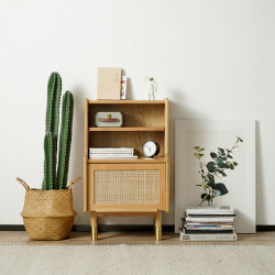 RATTAN Little Bookshelf H83, Cherry Wood