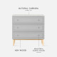 Maburu Chest of Drawers, W90, LG