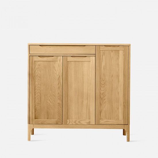 DANA Shoe Cabinet, 3-Door, Oak