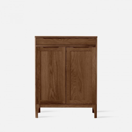 DANA Shoe Cabinet, 2-Door, W80, Walnut [SALE]